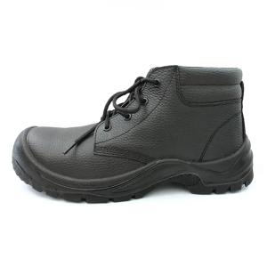 Quality Genuine Leather Industrial Safety Shoes Mens Steel Toe Cap Work Boots wholesale