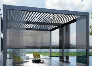 Quality Louvered Anodic Oxidation 260mm Blade Aluminum Pergola wholesale