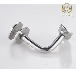 Quality Stainless Steel 304 316 Modern Stair Railing Design Round Tube 90 Degree Handrail Bracket wholesale