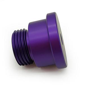 Quality Custom Aluminum Adapters CNC Machining With Purple Anodizing 15um-25um wholesale
