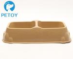 Biodegradable Bamboo Pet Bowl Fiber Dog Cat Food Bowls Water Feeding