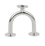 Clamped Stainless Steel U Pipe , Mirror Polished SS304 Stainless Steel Tee