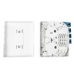 Indoor 4 Cores UPC Plastic Fiber Optic Faceplate Socket Panel with 100*80*30mm