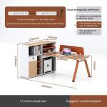 Simple Modern Staff Seat Work Table Office 6 Four 4 People Office Desk Style