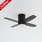 36 Inch Modern Led Invisible Ceiling Fan Mini 4 Plywood Blades Low Profile