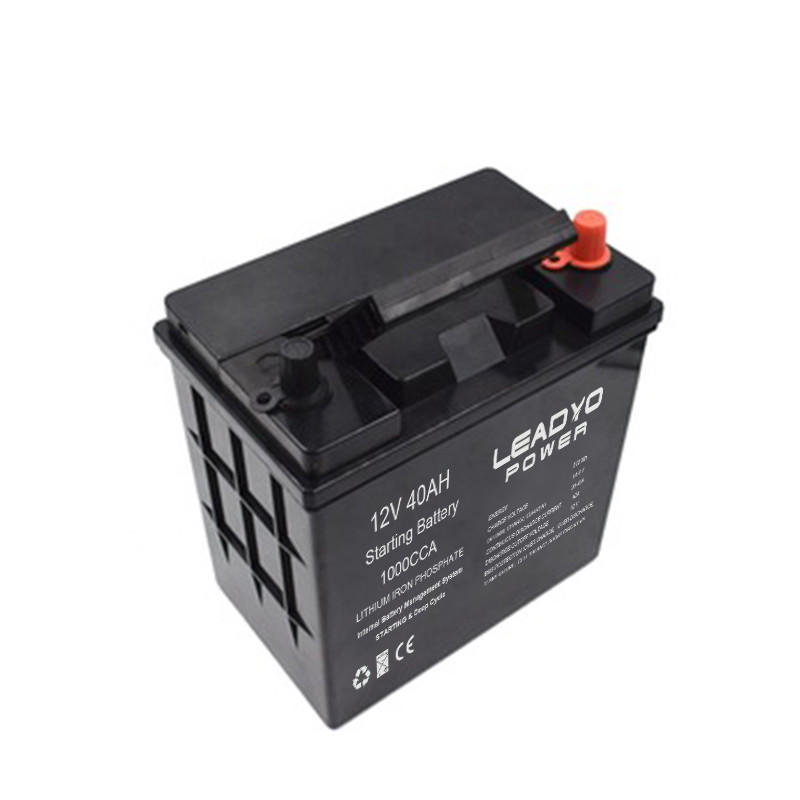 Rechargeable Lithium Cranking Batteries 12V 40Ah 1000CCA LiFePO4 Car Starter Batteries