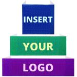 Personalized Woven Apparel Brand Name Labels End Folded Main Labels For Clothing