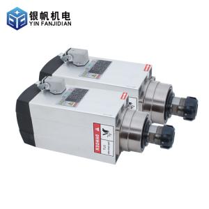 Quality 8A 2.38Nm 4.5kw 18000rpm Square Air Cooled Wood Carving Spindle Motor for CNC Machine wholesale