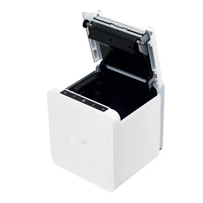 80mm Direct Thermal Receipt BT Printer with USB LAN Serial WIFI in Black and White