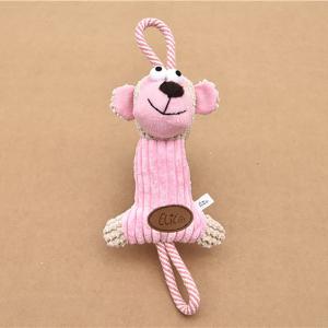 Quality Bite Resistance Plush Pet Toys Cotton Material Printing Logo 44 * 17CM 125G wholesale