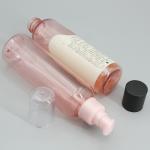 Transparent Pink 120ml 4oz Cylinder Plastic Spray Bottle