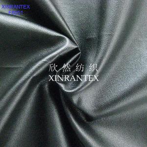 Quality F6051 fake leather fabric 100% polyester micro fibre suede pu lamilation finish for jacket wholesale