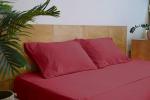 XINPAI Microfiber Three Lines Embroidery Massage Bedding Sheet Set for Flat Bed