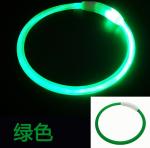 Custom Nylon Waterproof Dog Training Collar Reflective LED Luminous Charging Pet