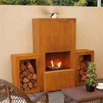 Freestanding Wood Burning Corten Steel Firepit