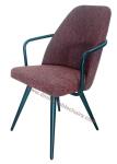 Customized Upholstered Restaurant Chairs Industrial Furniture Contemporary Style