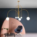 Modern Designer Glass Ball Chandelier Lighting For Living Room/Bedroom/Office