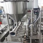Stainless Steel Cup Filler Packaging Machine For Tea PET Cups