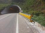 Double Barrels Highway Roller Barrier Anti Corrosion Low Maintenance