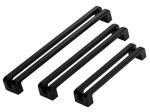 Matter Black Kitchen Cabinet Handles American Hollow Design Zinc Drawer pulls