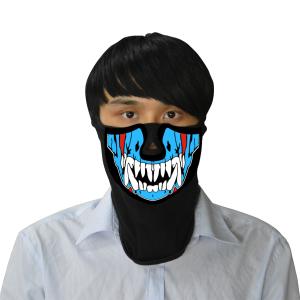 Quality High Quality 2019 Latest Design Sound-Activated Monster LED Mask Party fun Mask DJ glow mask Music Light Up Mask wholesale