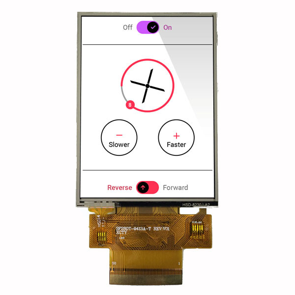 Resistive Touchscreen TFT LCD 2.8 Inch 12 O' Clock 240*320 Pixels RGB&MCU Interface