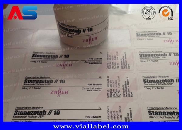 Plastic Prescription Pill Bottle Label For 30ml Jars ISO SGS ROHS adhesive