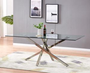 Quality Modern Elegantly Tempered Glass Square 50KGS 76cm Stylish Dining Table wholesale
