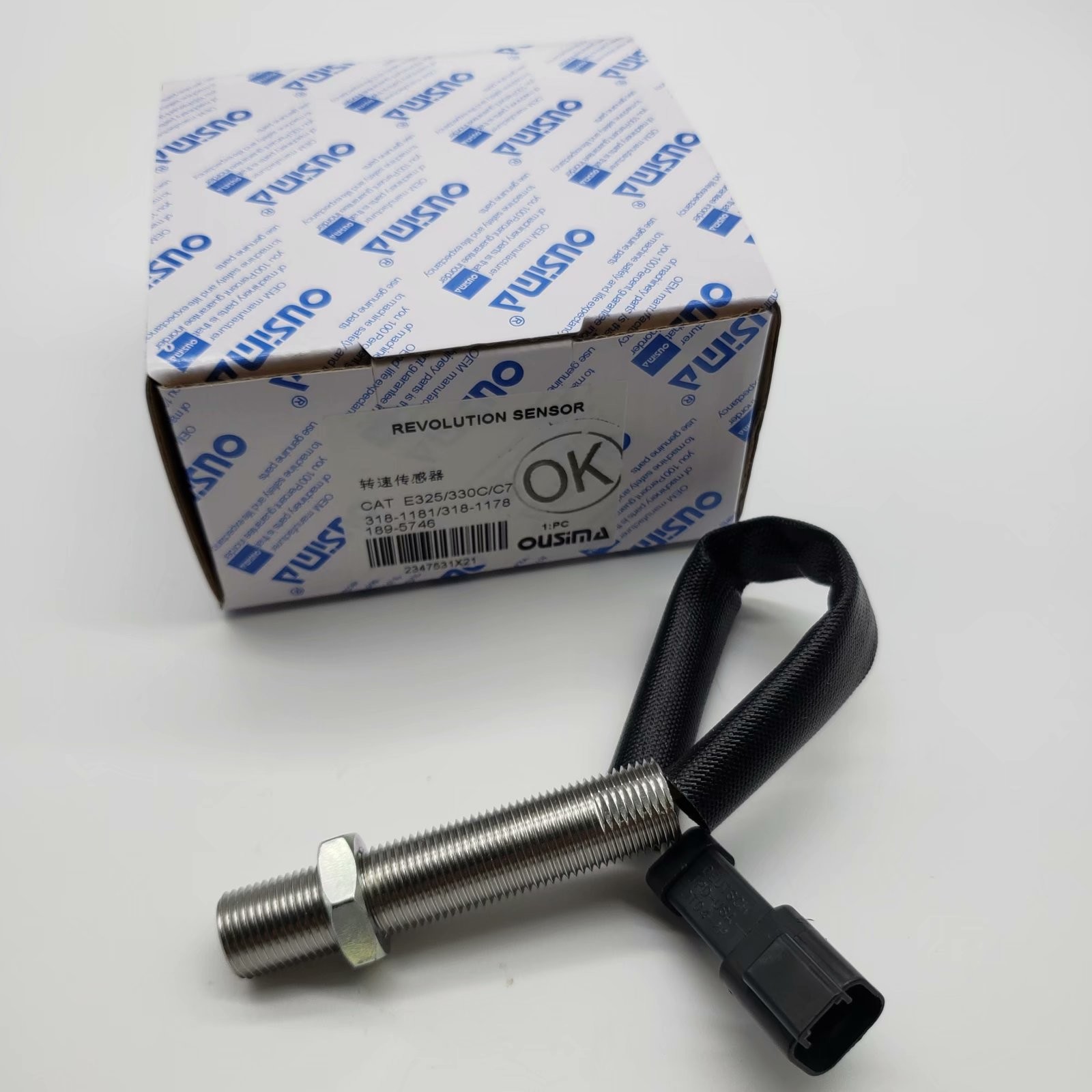 OUSIMSA Engine Revolution Speed Sensor 319-6491 183-4584 For Excavator E349