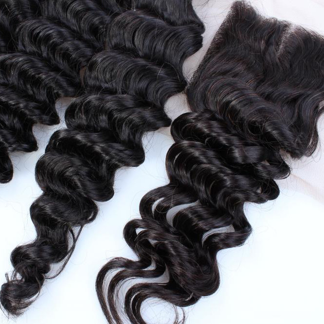 factory supply cheap brazilian hair,7A 8A virgin hair bundles with lace closure