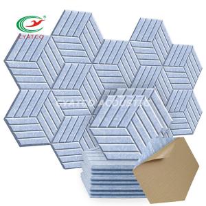 Quality Self Adhesive Hexagon Sound Absorbing Panels Odorless Sound Proof Padding wholesale