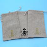 Jewelry Package Natural Color 10x12cm Jute Drawstring Bag