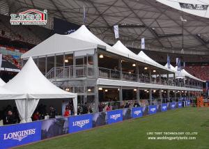 Quality Double Decker Exhibiiton Event High Peak Tents With Glass ABS Walls wholesale