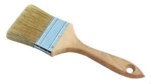 Quality White Polyester Bristle Brush 3 Inch Chip Brush Natural Wood Handle wholesale