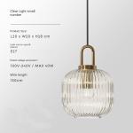 Mid century pendant light retro design glass lampRestaurant Hotel Simple
