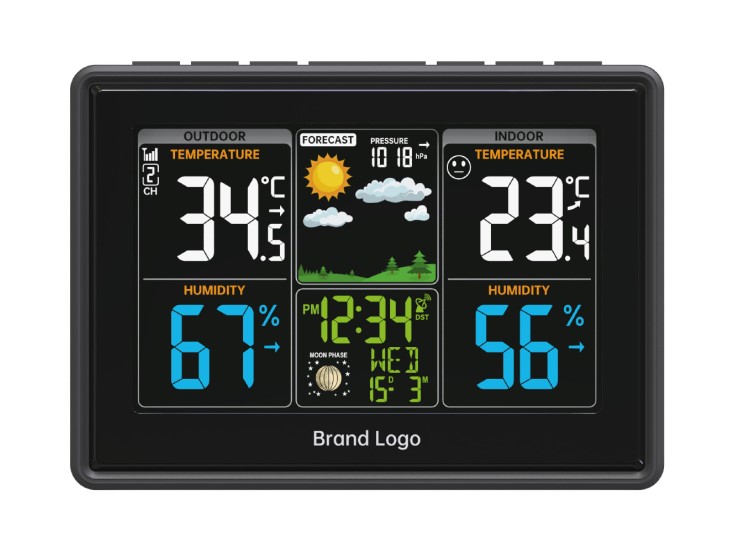 RCC Time Wireless Weather Station with Thermometer Humidity and Customized Support OEM