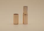 Bright Rose Gold Lip Balm Tubes , Aluminum Lipstick Tube Plastic Inner