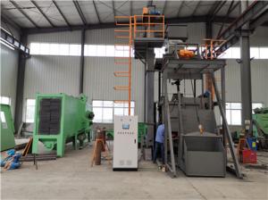 Quality Rubber Crawler Tumble Belt Shot Blasting Machine 85m/S with Bag Filter wholesale