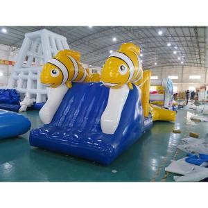 Quality Exciting Nimo Theme Aqua Run Inflatables / Blow Up Water Obstacle Course wholesale