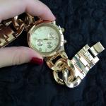 Water Reisistant Unisex Cowboy Link Women Wrist Watch , Rose Gold Watches For