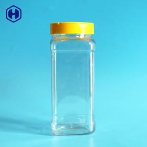 Quality Square Cloves Empty Spice Bottles Plastic Non Spill Long Life Span wholesale