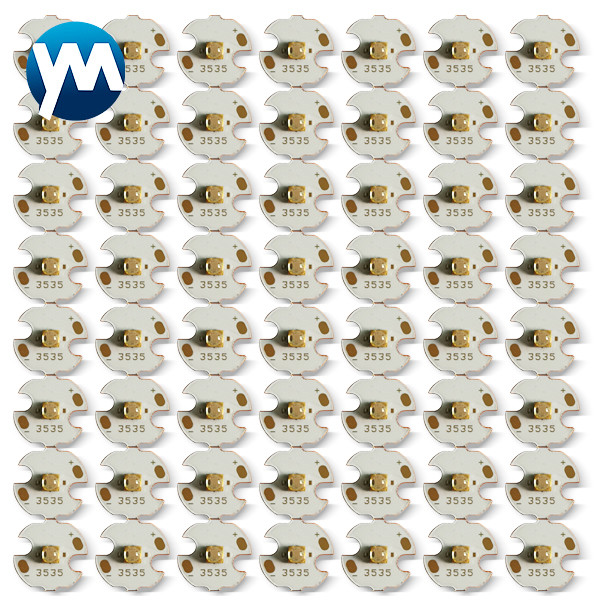 UV LED SMD 3W LED Quarz Chip 16mm Copper Plate For UV LED Curing