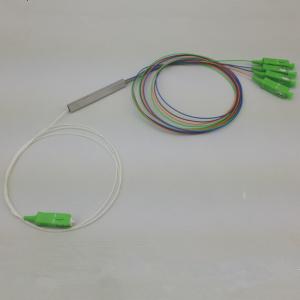 Quality Fiber Optic PLC Splitter/Coupler 1×4 SC/APC Connector with mini tube wholesale