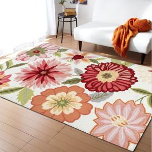 Quality 99.1*152.4cm Flower Pattern Room Rugs Washable Dining Room Floor Mat Floor carpet wholesale