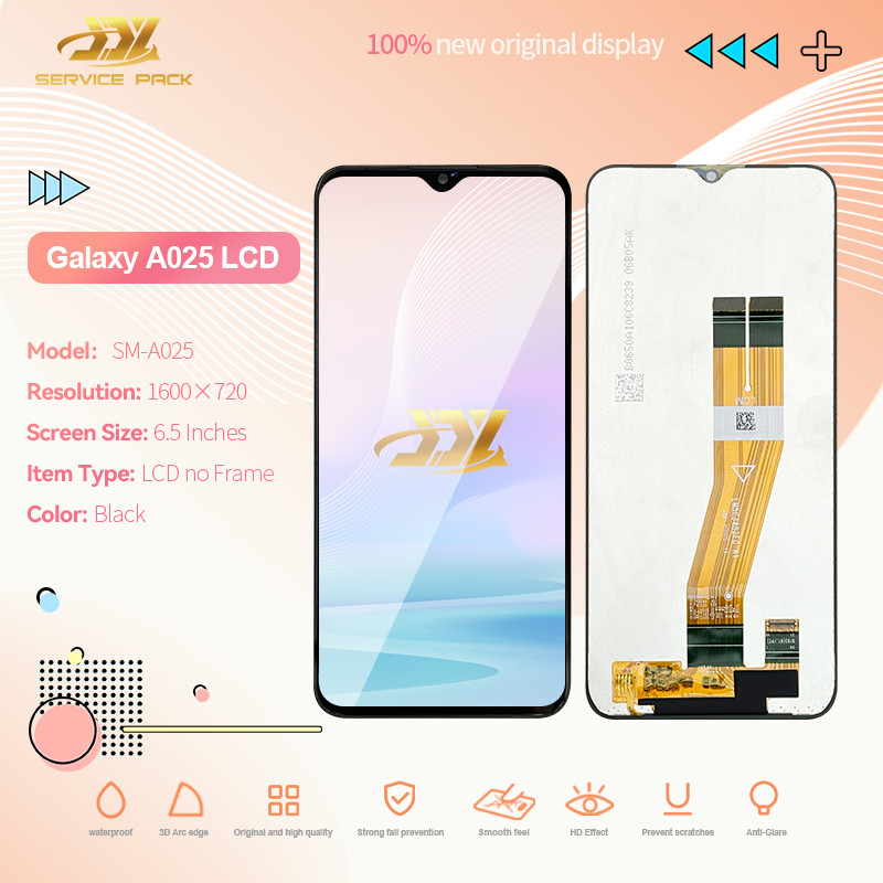 Black Color LCD Display Replacement MOQ 5 Pcs For A02S Model Mobile Screen