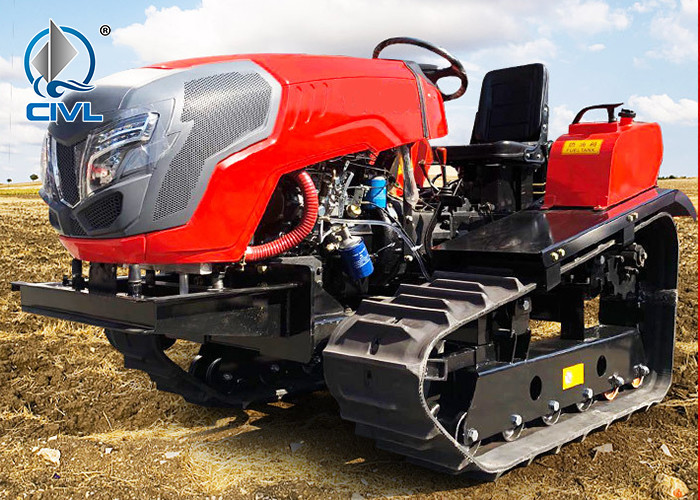 22-50hp Crawler Rotary Tiller / Agricultural Orchard Diesel Fertilization Micro Tiller / Pastoral Management Machine