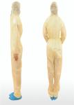 Latex Free Disposable Coverall Suit , Disposable Jumpsuits With Hood