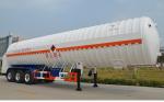 55000L LNG Tanker Semi Trailer With 3 Axles For Liquid Natural Gas