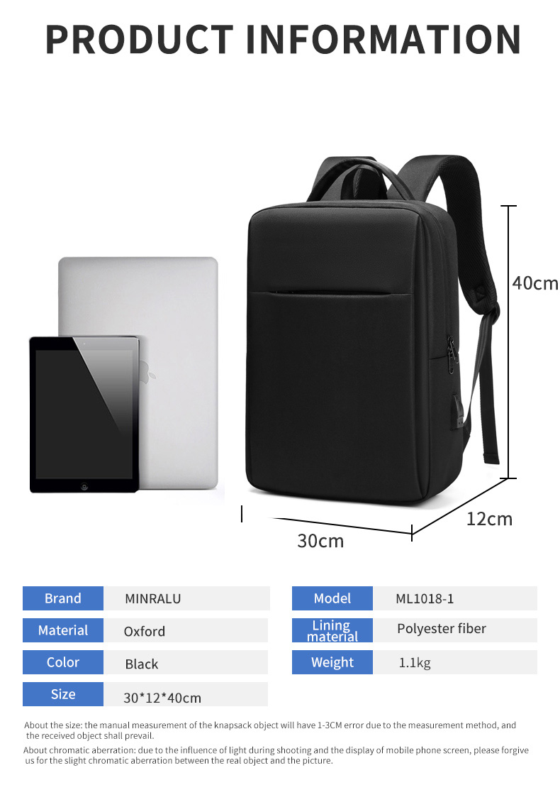 Factory hot sell travel custom logo waterproof backpack business man bag laptop backpacks
