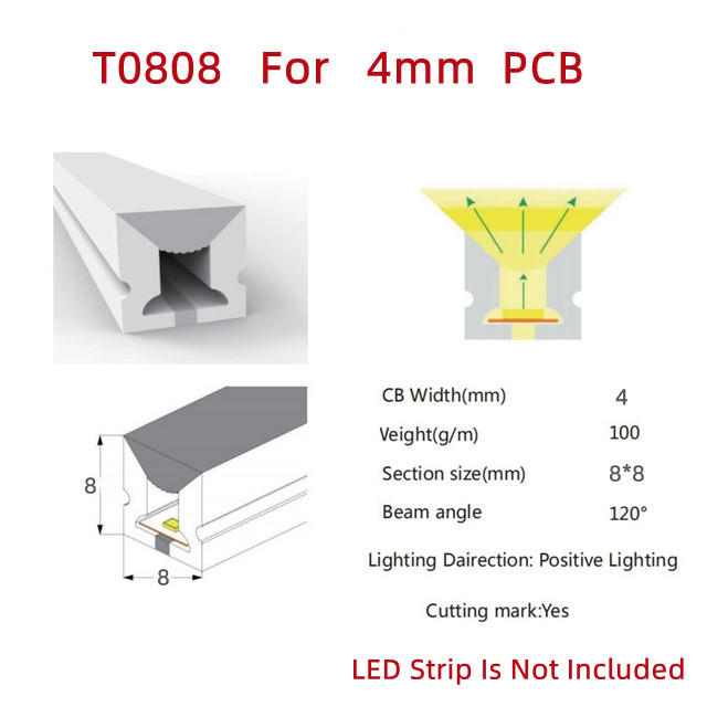Colorful Separation Cuttable Neon LED Strip Light with 5V 12V 24V AC220V Power Supply